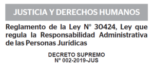 APRUEBAN REGLAMENTO DE LA LEY Nº 30424, LEY QUE REGULA LA ...